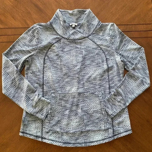 Talbots Women’s Adrenaline Long Sleeve Wrap Collar Pullover Reflective Trim Med - Picture 2 of 12